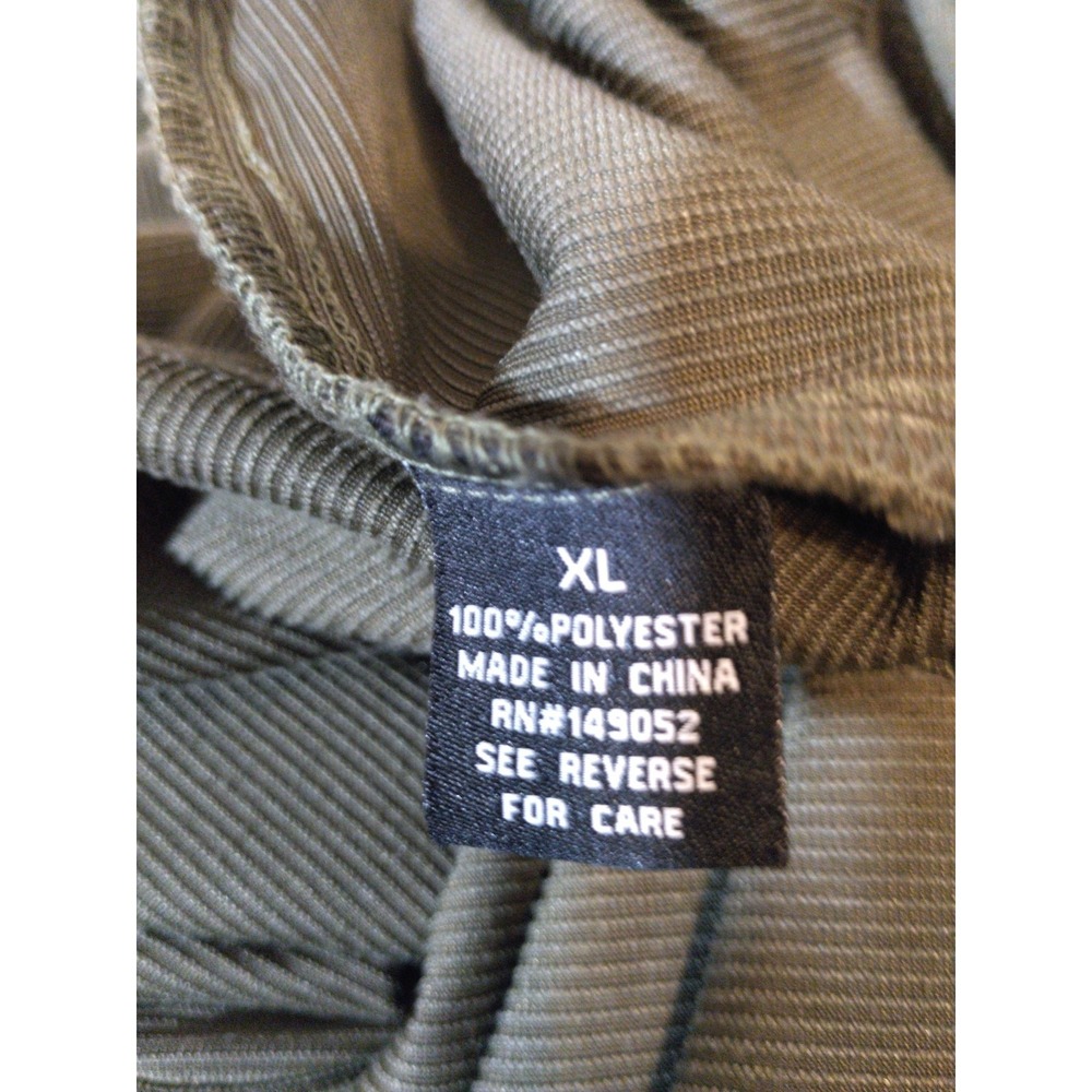 Mens Corduroy Button Down Shirt Size XL Green Workwear Outdoors Retro Layers - Picture 5 of 8